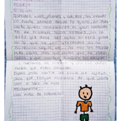 Una niña de colombia